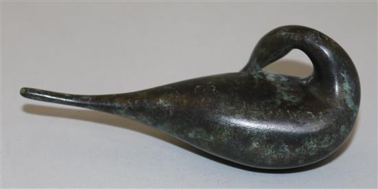 § Guy Taplin (b.1939) Miniature preening pintail, 1997 3.5in.